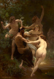 “Ninfas e sátiro”, de William-Adolphe Bouguereau.
