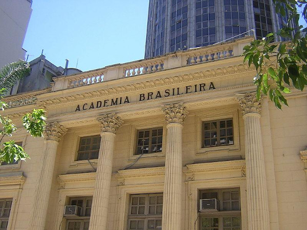 Entrada do prédio da Academia Brasileira de Letras, no Rio de Janeiro. [1]