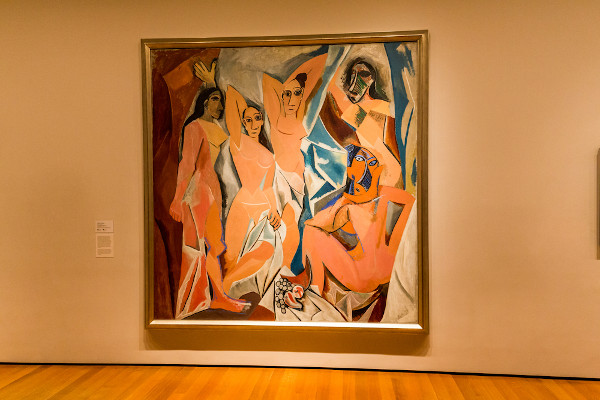 “As senhoritas de Avignon”, de Pablo Picasso, é a primeira tela pertencente ao cubismo, uma das vanguardas europeias.