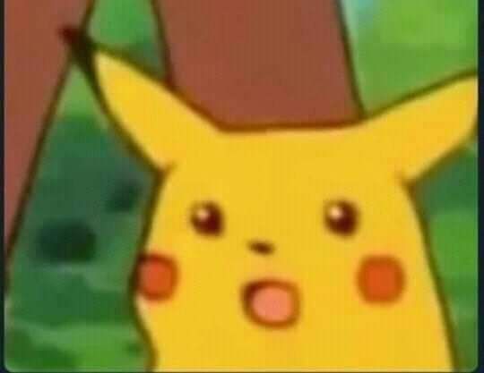 Meme Pikachu surpreso