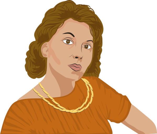  Ilustração de Clarice Lispector, a mais famosa escritora brasileira, pertencente ao estilo de época modernista.