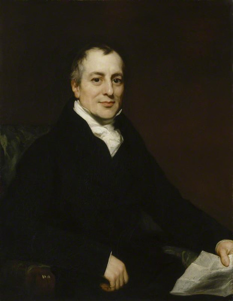 Retrato de David Ricardo, um importante pensador do liberalismo econômico.