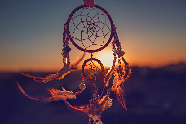Filtro dos sonhos, um tipo de mandala xamã.
