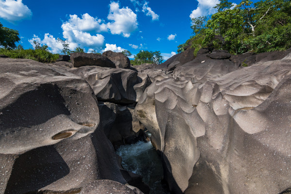 Rochas do Vale da Lua, no Parque Nacional Chapada dos Veadeiros.