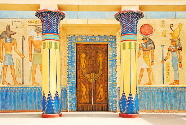 Exemplo de pinturas egípcias, um dos tipos de arte egípcia.