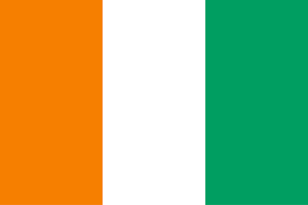 Bandeira da Costa do Marfim.