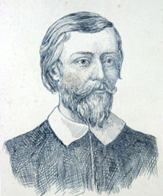 Retrato ilustrado do escritor Gregório de Matos, um dos 30 escritores brasileiros mais famosos.