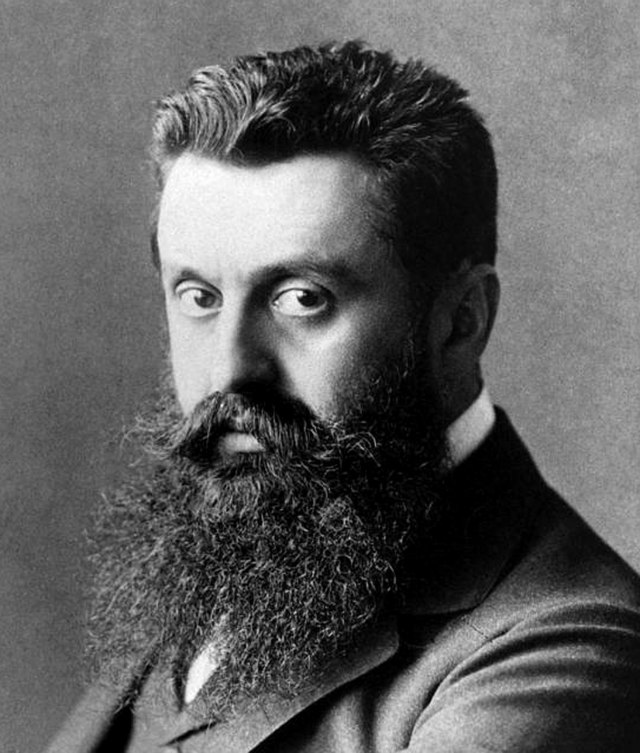 Theodor Herzl, jornalista húngaro considerado o fundador do movimento conhecido como sionismo político