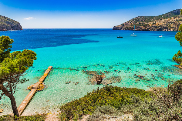 Ilha Maiorca, na Espanha, região de ocorrência do clima mediterrâneo, um dos 11 tipos de clima que existem no mundo.
