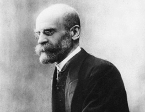 Fotografia de Émile Durkheim, fundador do método sociológico.