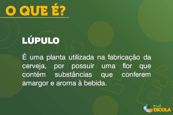 Quadro com o conceito de lúpulo.