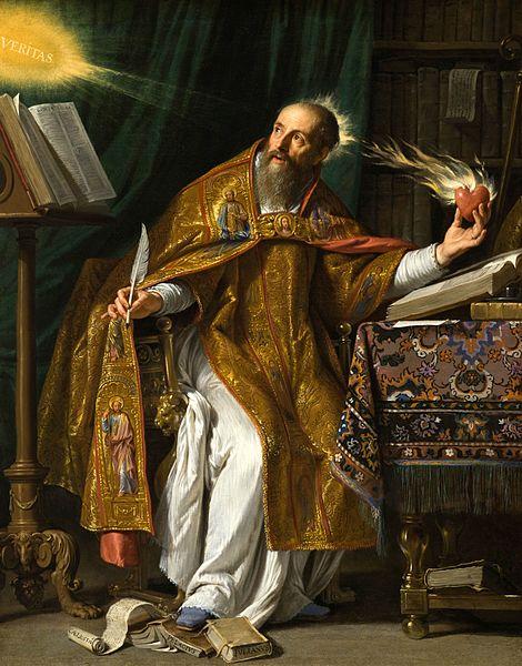  Retrato de Santo Agostinho, um dos grandes pensadores da filosofia medieval.