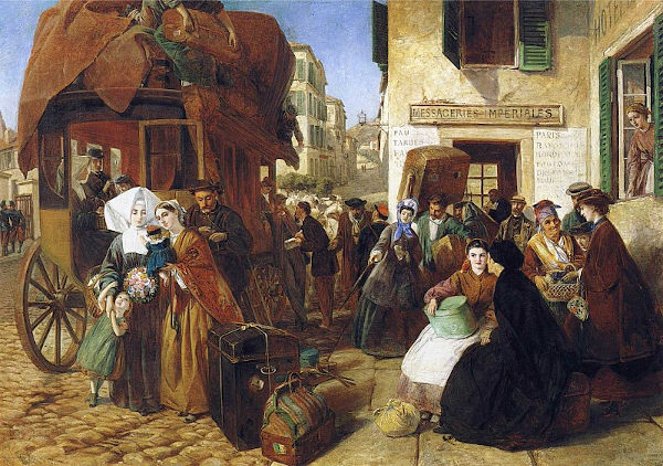 Pintura de Abraham Solomon como exemplo da arte na era vitoriana.