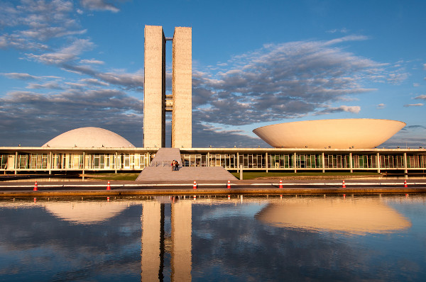 Congresso Nacional, em Brasília, sede de um dos Três Poderes do Estado.
