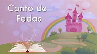 Escrito"Conto de fadas" sobre representação da ideia dos contos de fadas.