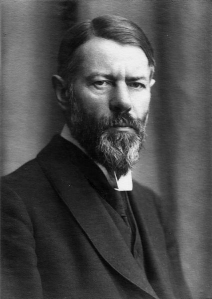 Retrato de Max Weber em 1918.