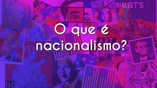 Escrito"O que é nacionalismo?" sobre a representação do que é nacionalismo.