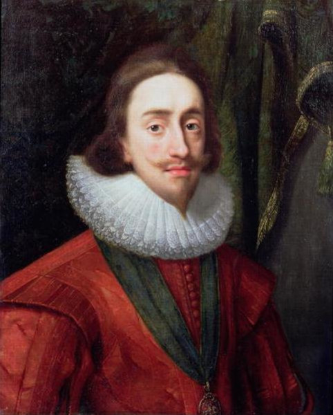 Retrato de Carlos I, filho de Jamie I, cujo reinado na Inglaterra também acabou levando à Revolução Inglesa.
