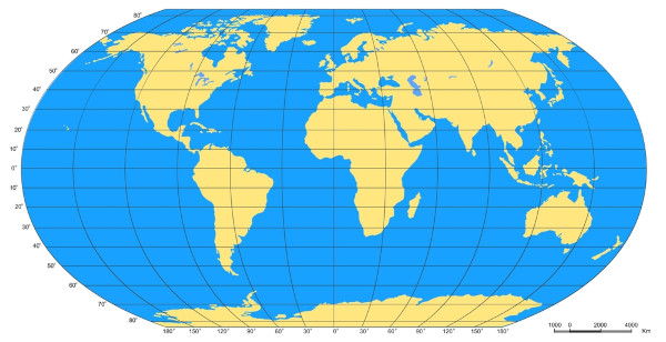 Planisfério terrestre
