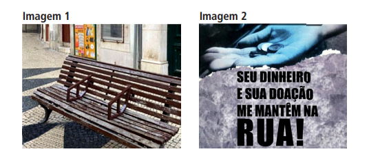 Exemplos de aporofobia em questão de vestibular.