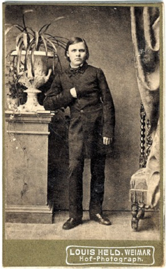 Retrato de Friedrich Nietzsche em 1861.