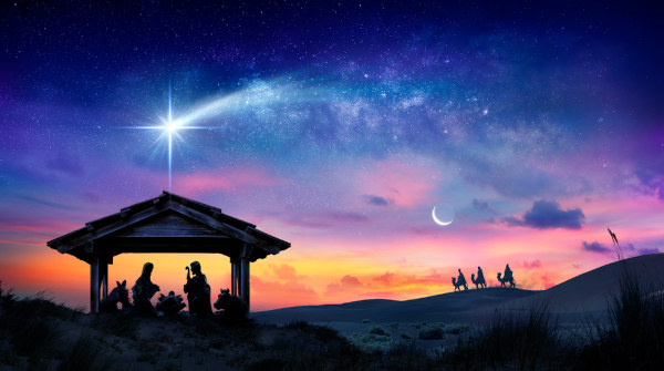 Segundo a Bíblia, a Estrela de Belém parou sobre o local do nascimento de Jesus.