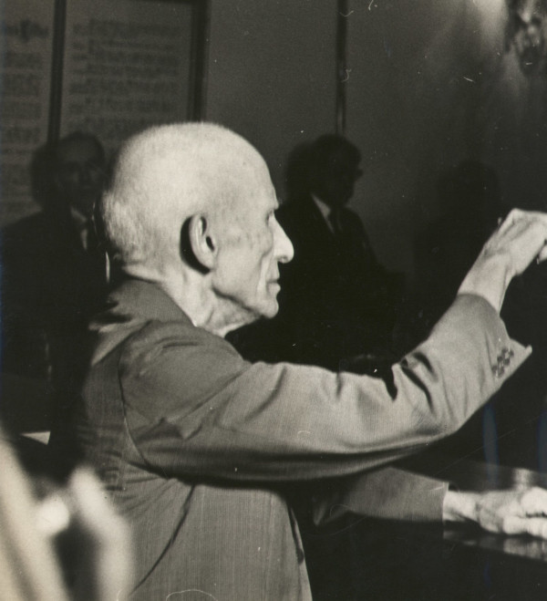 Fotografia de Viriato Côrrea em votação da ABL em 1964.