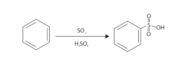 Exemplo de estrutura de um ácido sulfônico.
