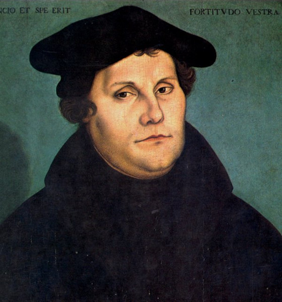 Pintura de Martinho Lutero, cujas pregações levaram ao surgimento da doutrina religiosa conhecida como luteranismo.