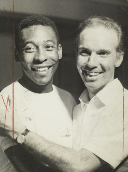 Zagallo e Pelé juntos em 1970.[2]