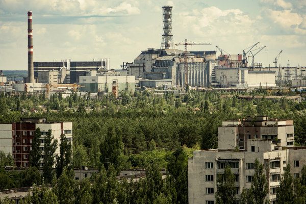 Cidade de Pripyat, local onde ocorreu o acidente na usina de Chernobyl, um dos maiores desastres ambientais no mundo.