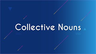 Escrito "Collective Nouns" sobre um fundo azul.