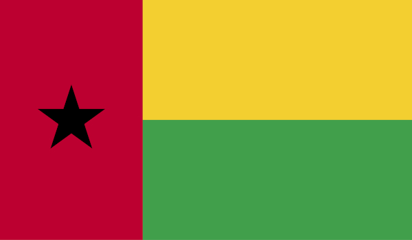 Bandeira de Guiné-Bissau.