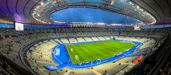 Stade de France, em Paris, que receberá as provas de atletismo durante as Olimpíadas de Paris 2024.