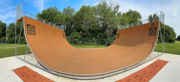 Pista de skate vertical.