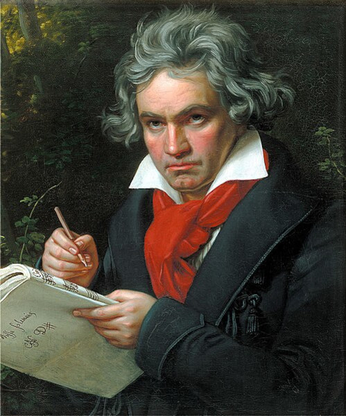 Fotografia de Ludwig Van Beethoven, um dos principais nomes da história da música.