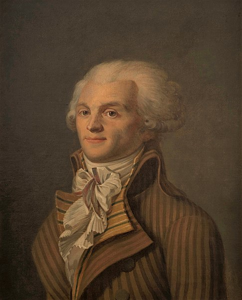Pintura de Robespierre, um importante líder dos jacobinos.