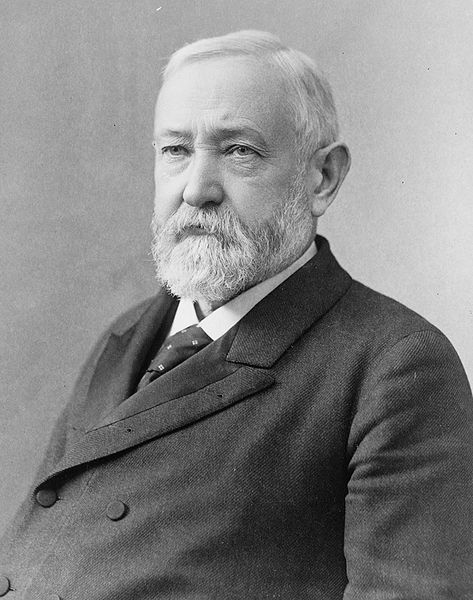 Retrato de Benjamin Harrison, um dos presidentes dos Estados Unidos.