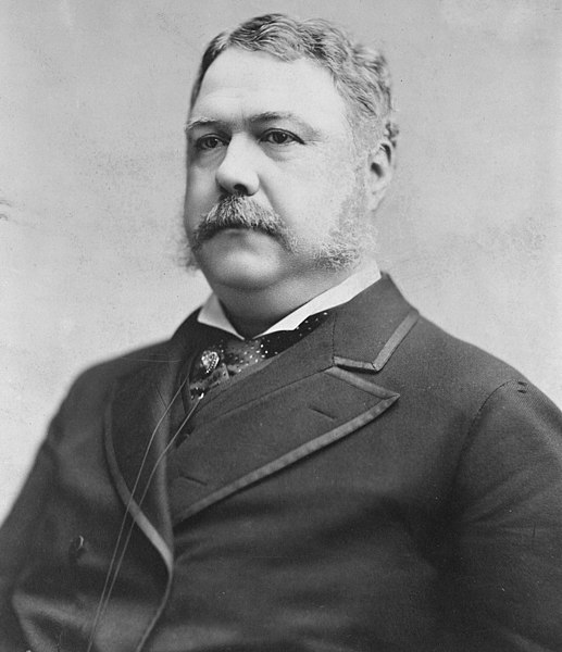 Retrato de Chester Alan Arthur, um dos presidentes dos Estados Unidos.