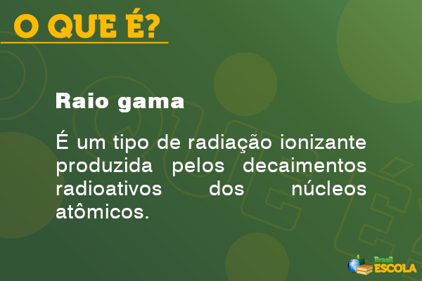 Imagem contendo o conceito de raio gama.