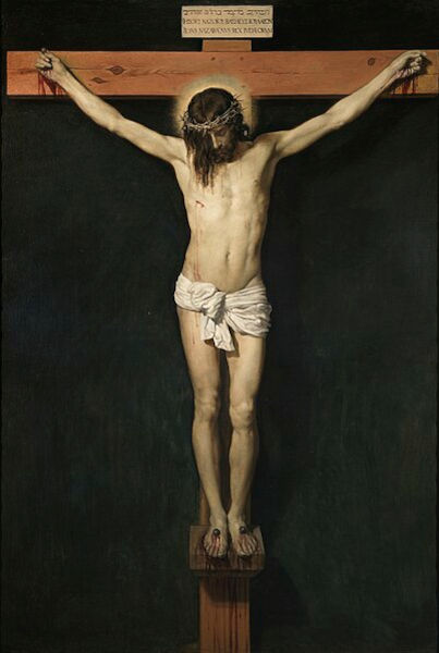 Pintura retratando Jesus Cristo, a divindade do cristianismo, uma das 5 maiores religiões do mundo.