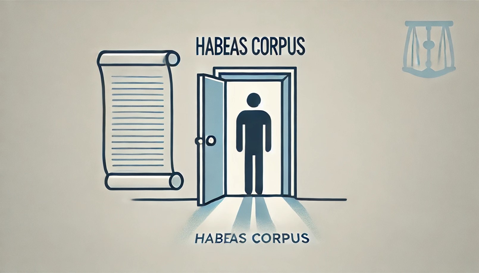 Ilustração representativa da ideia de habeas corpus.