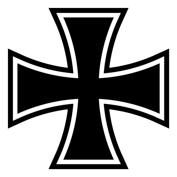 Cruz de ferro, um dos símbolos nazistas.