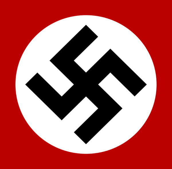 Suástica, um dos símbolos nazistas.