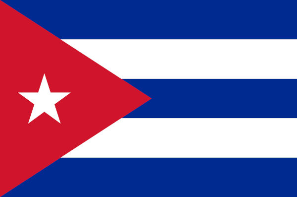 Bandeira de Cuba.