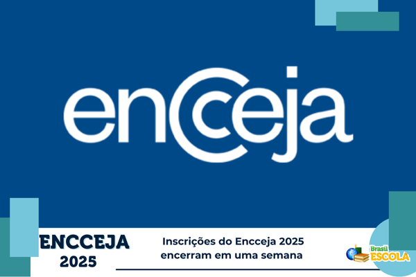 Aluno adulto estudando.Texto na imagem: As inscrições do Encceja 2025 encerram no dia 2 de maio