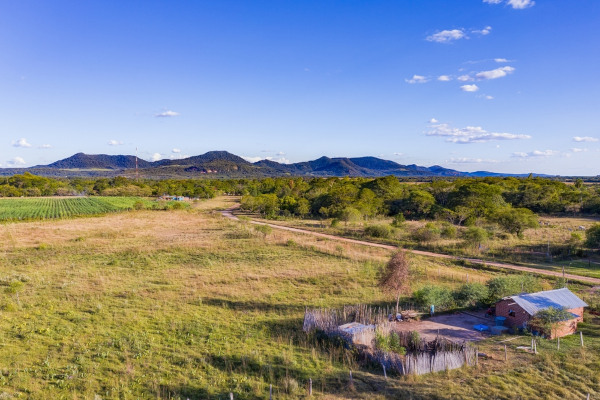 Paisagem na área rural do Paraguai.