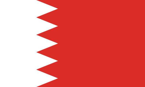 Bandeira do Bahrein.