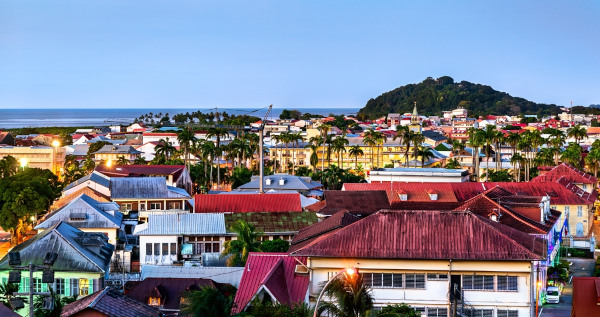 Vista panorâmica da cidade de Caiena, capital da Guiana Francesa.