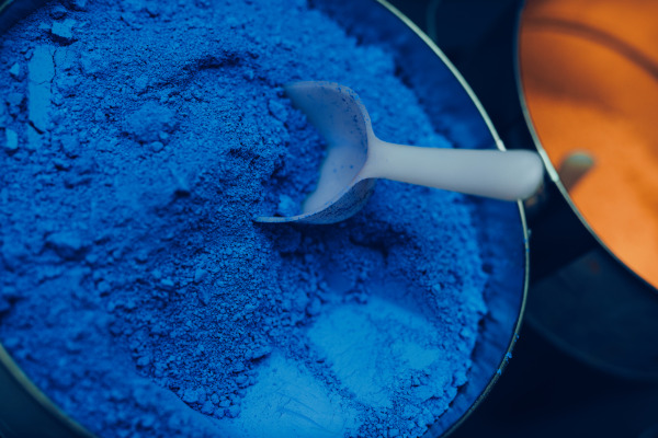 Pigmento azul da Prússia. 